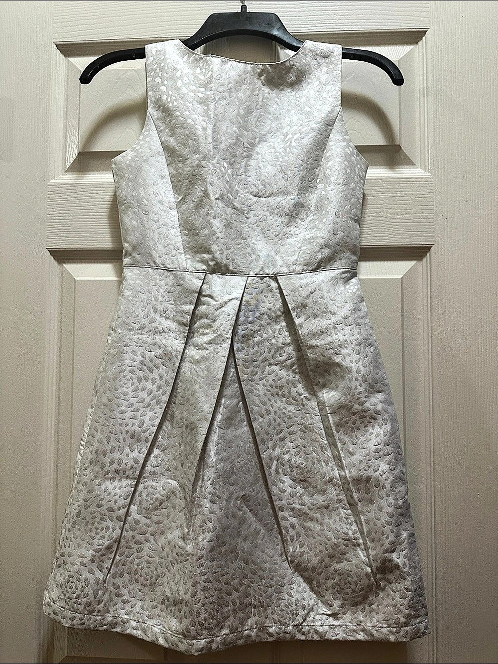 Nautica Brocade Mini Dress in White Girls Size 12 Like New